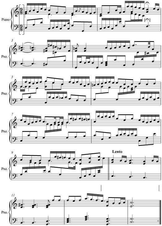 Notation incipit page 1