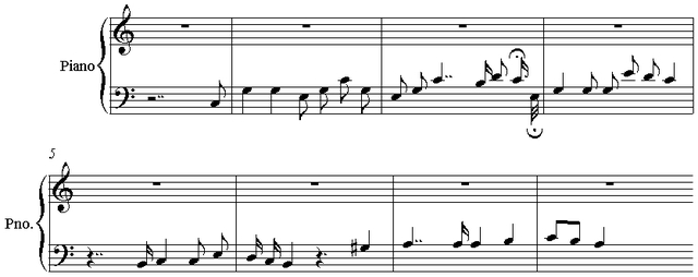 Notation incipit page 1