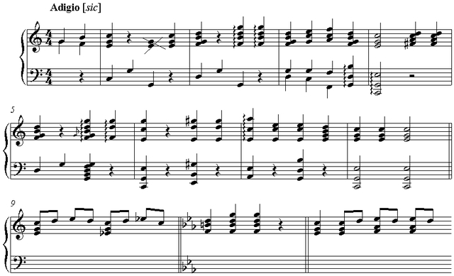 Notation incipit page 1