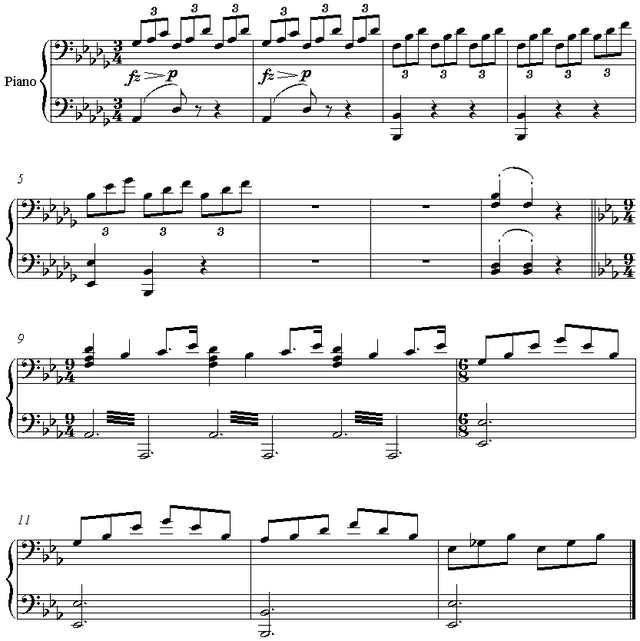 Notation incipit page 1