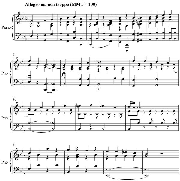 Notation incipit page 1