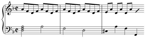 Notation incipit page 1