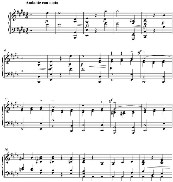 Notation incipit page 1