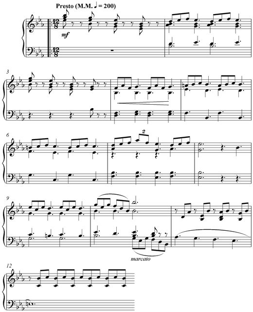 Notation incipit page 1