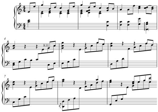 Notation incipit page 1