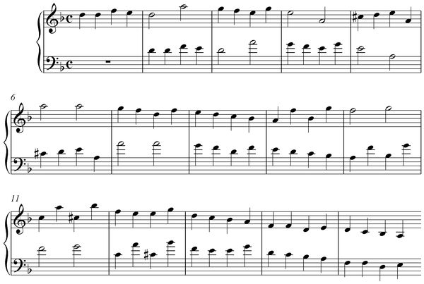 Notation incipit page 1