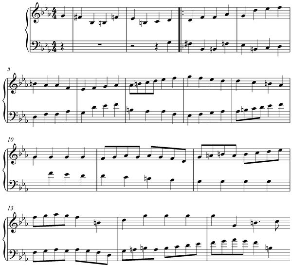 Notation incipit page 1