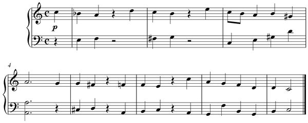 Notation incipit page 1