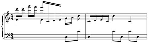 Notation incipit page 1