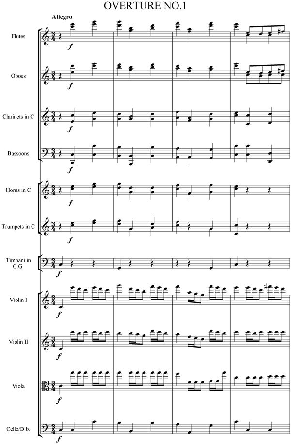 Notation incipit page 1