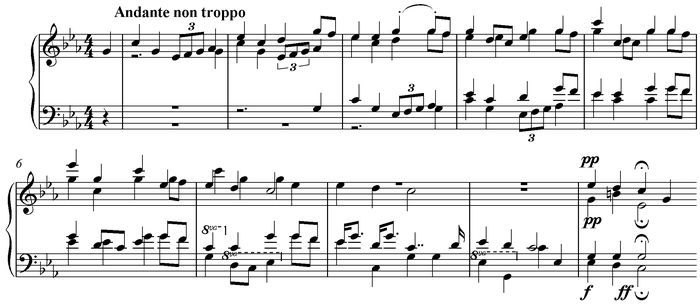 Notation incipit page 1