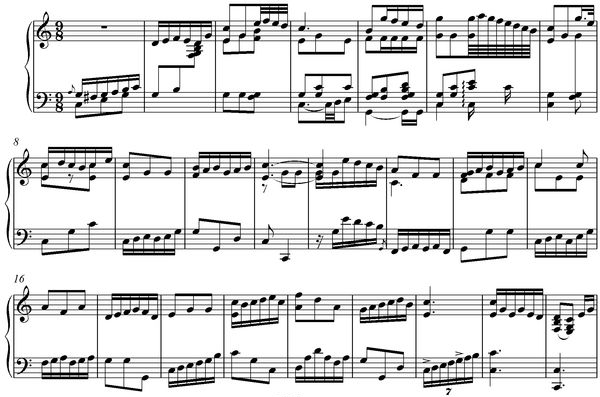 Notation incipit page 1