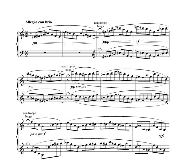 Notation incipit page 1