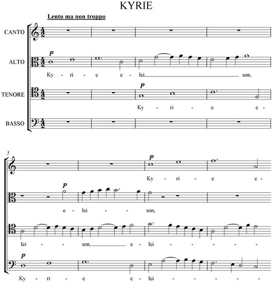 Notation incipit page 1