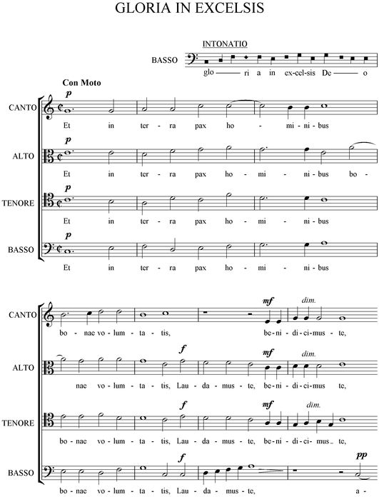 Notation incipit page 1