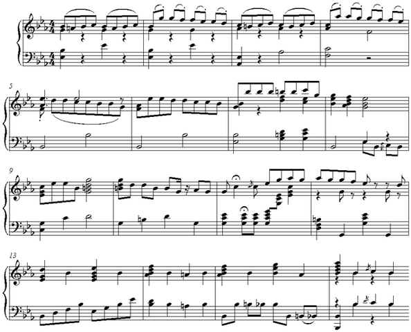 Notation incipit page 1