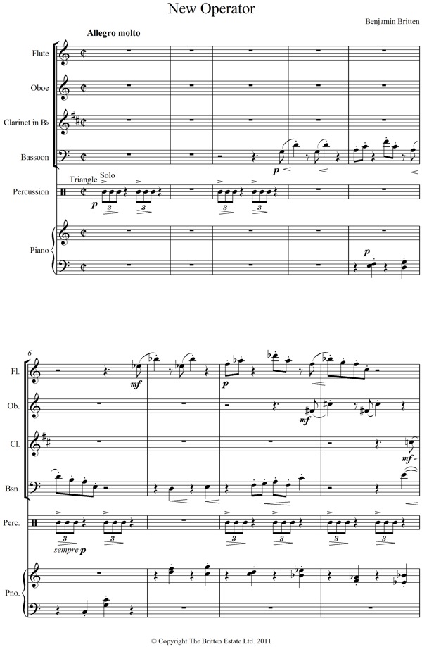 Notation incipit page 1