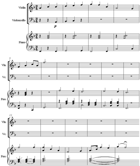 Notation incipit page 1